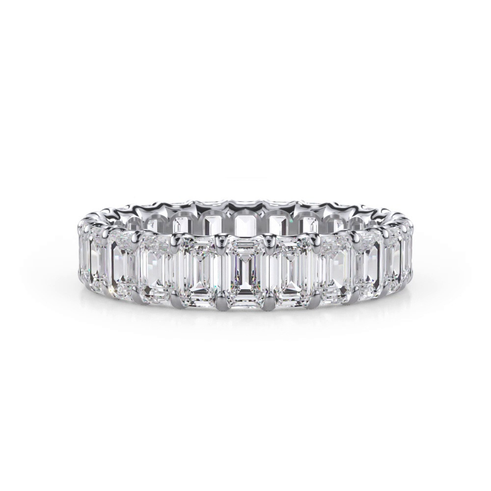 360 degree view of U-Prong Emerald-Cut Lab Diamond Eternity Band (3.00ct. tw.)