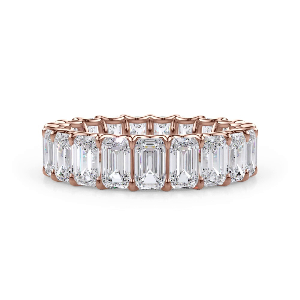 360 degree view of U-Prong Emerald-Cut Diamond Eternity Band (4.00ct. tw.)