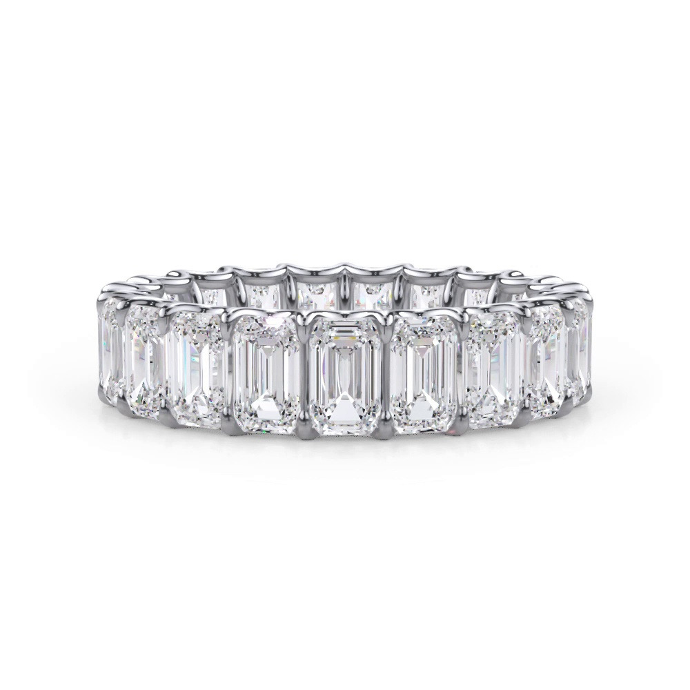 360 degree view of U-Prong Emerald-Cut Diamond Eternity Band (4.00ct. tw.)