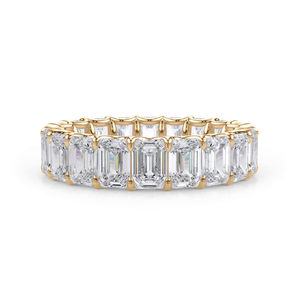 360 degree view of U-Prong Emerald-Cut Lab Diamond Eternity Band (5.00ct. tw.)