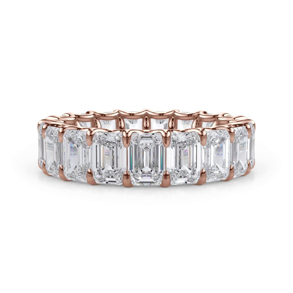 360 degree view of U-Prong Emerald-Cut Diamond Eternity Band (6.00ct. tw.)