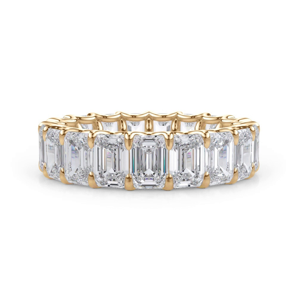 360 degree view of U-Prong Emerald-Cut Diamond Eternity Band (6.00ct. tw.)