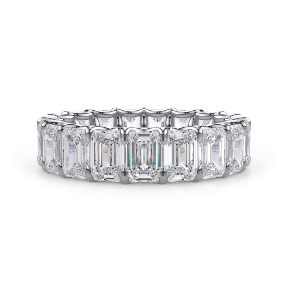 360 degree view of U-Prong Emerald-Cut Diamond Eternity Band (6.00ct. tw.)