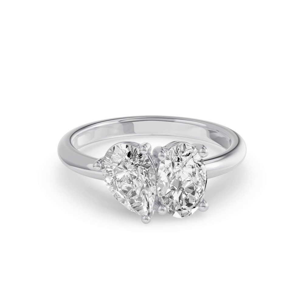 360 degree view of Toi Et Moi Oval & Pear Lab Diamond Ring (2.00 ct. tw.)