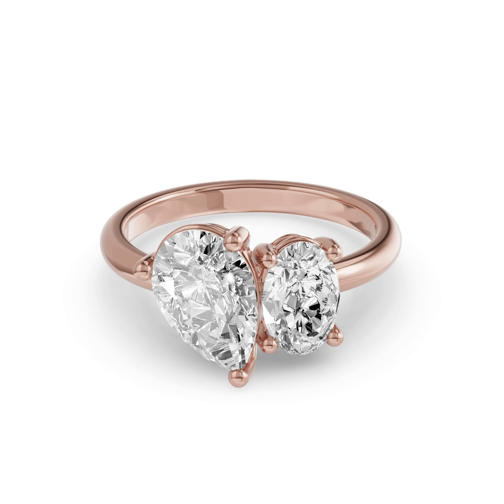 360 degree view of Toi Et Moi Oval & Pear Lab Diamond Ring (3.00 ct. tw.)