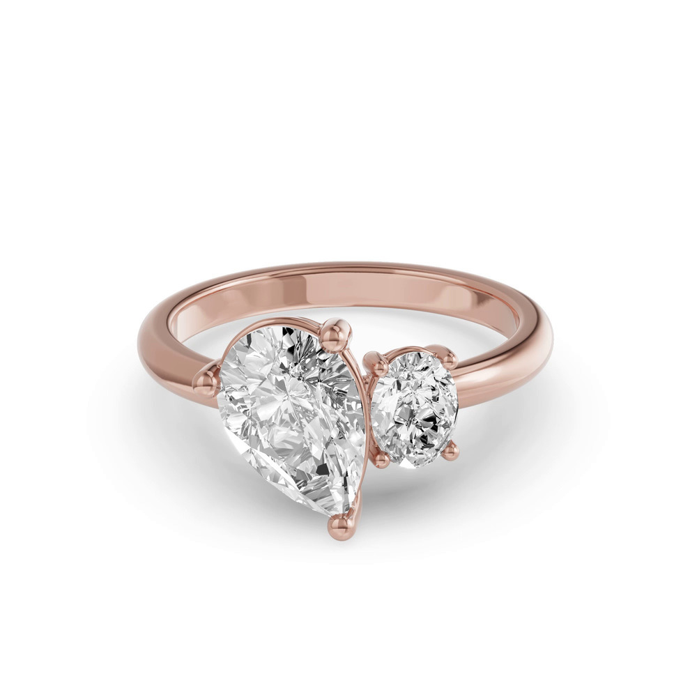 360 degree view of Toi Et Moi Oval & Pear Lab Diamond Ring (2.50 ct. tw.)