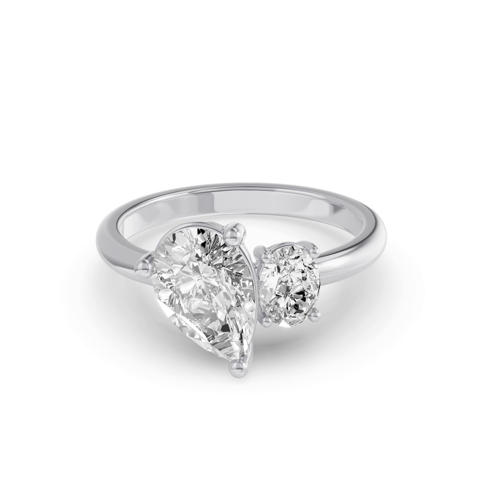 360 degree view of Toi Et Moi Oval & Pear Lab Diamond Ring (2.50 ct. tw.)