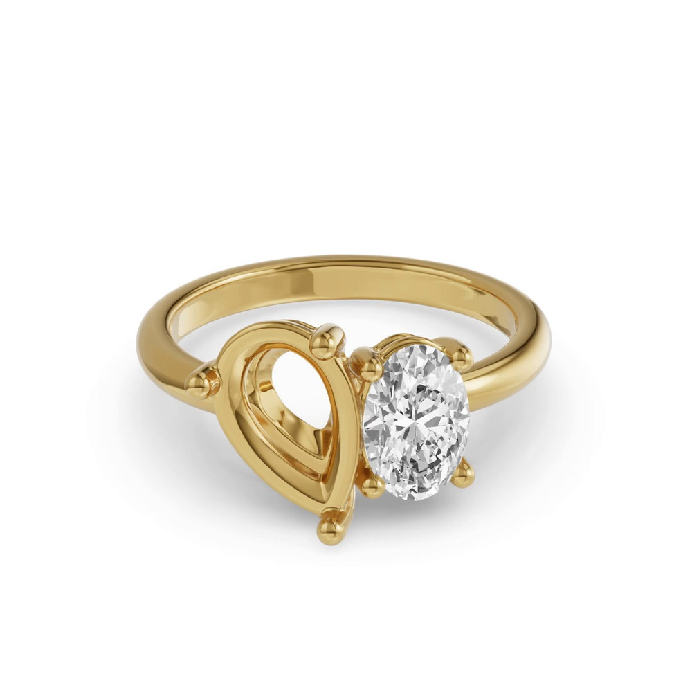 360 degree view of Toi Et Moi Customizable Oval Lab Diamond Ring (Starts at 1.00 ct. tw.)