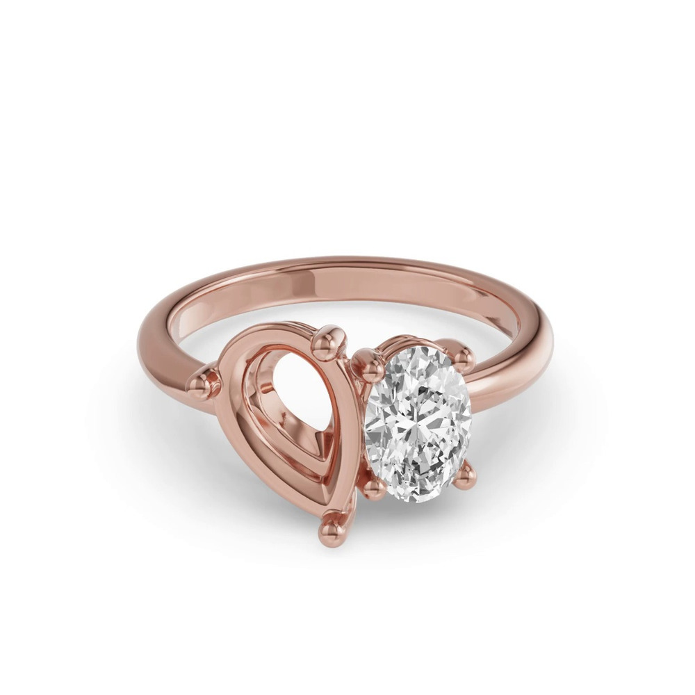 360 degree view of Toi Et Moi Customizable Oval Lab Diamond Ring (Starts at 1.00 ct. tw.)