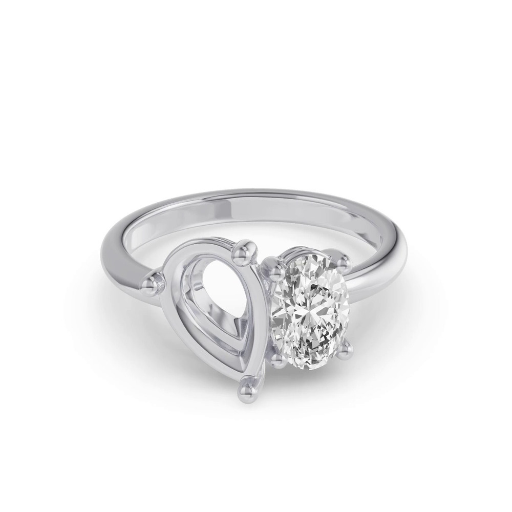 360 degree view of Toi Et Moi Customizable Oval Lab Diamond Ring (Starts at 1.00 ct. tw.)