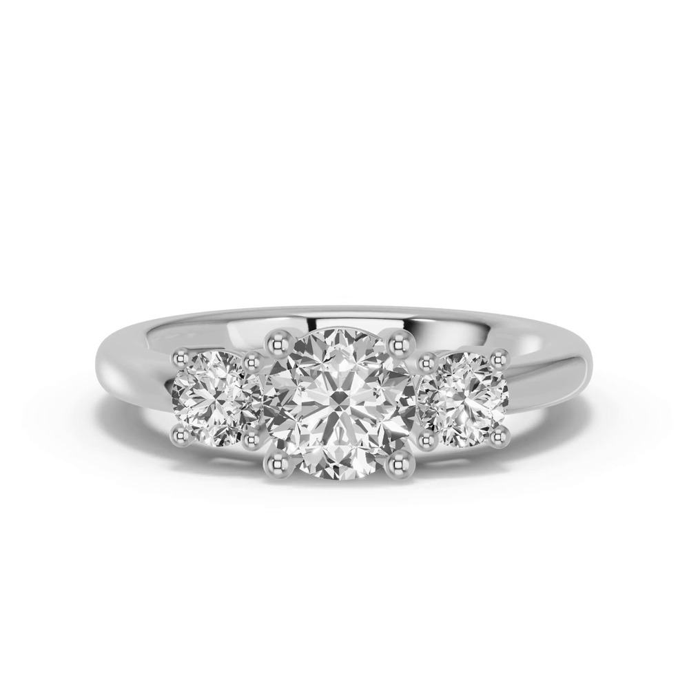 360 degree view of Classic Three-Stone Lab Engagement Ring (½ ct. tw.)