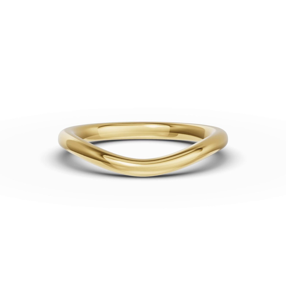 360 degree view of Classic Curved Wedding Band
