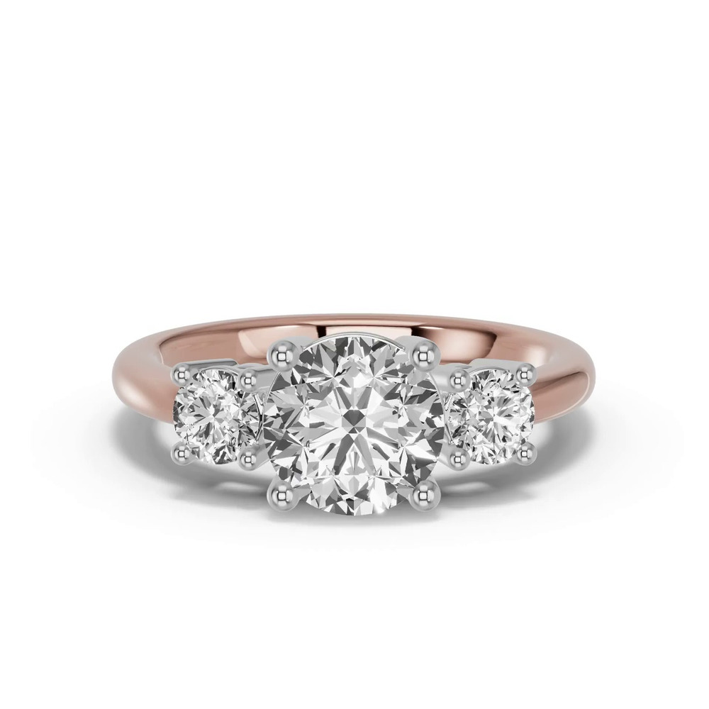 360 degree view of Classic Three-Stone Lab Engagement Ring (1 ct. tw.)