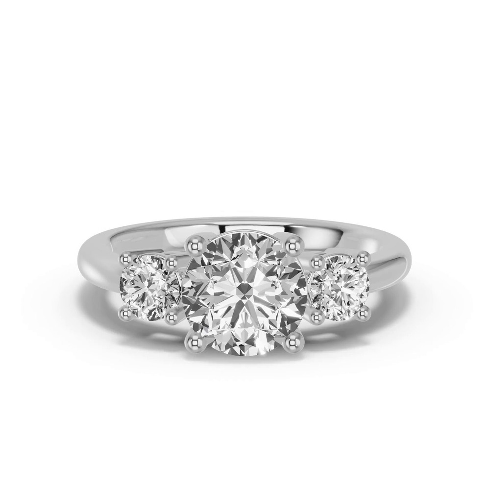 360 degree view of Classic Three-Stone Lab Engagement Ring (1 ct. tw.)