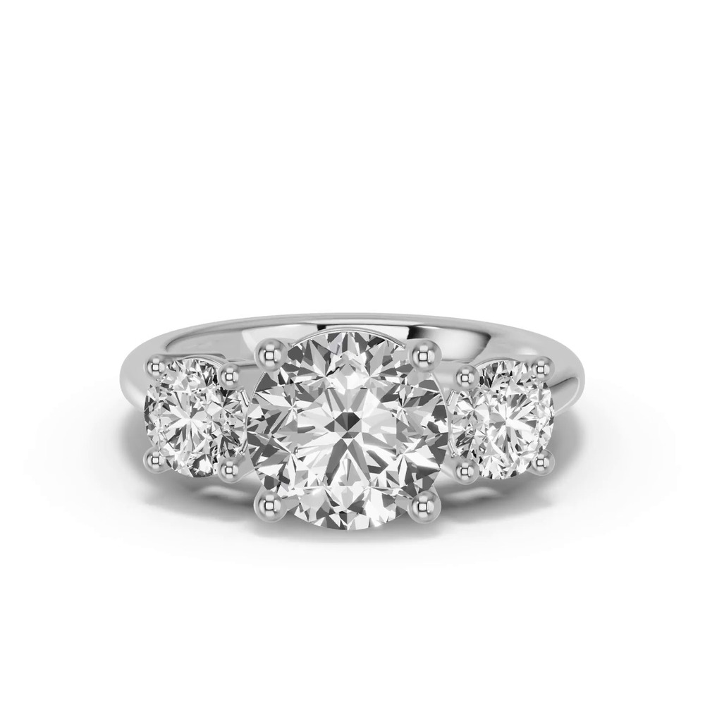 360 degree view of Classic Three-Stone Lab Engagement Ring (1½ ct. tw.)