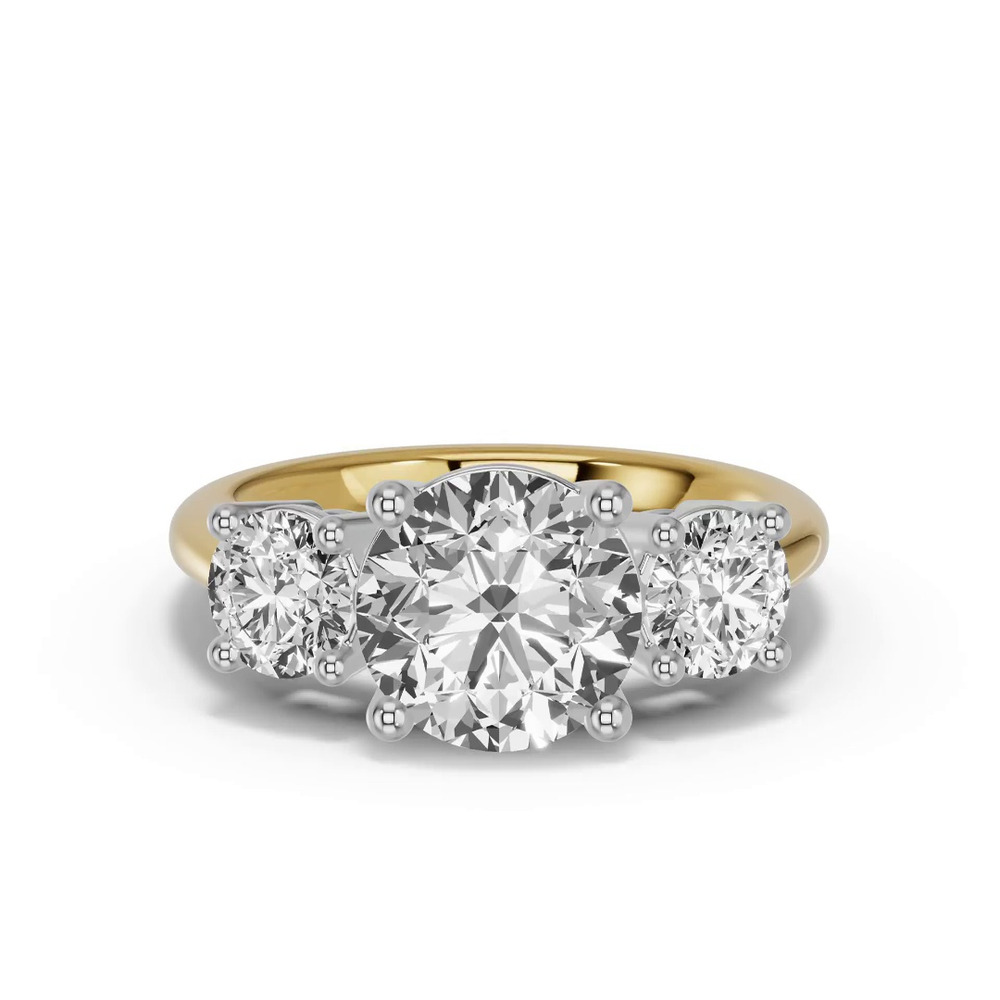 360 degree view of Classic Three-Stone Lab Engagement Ring (1½ ct. tw.)