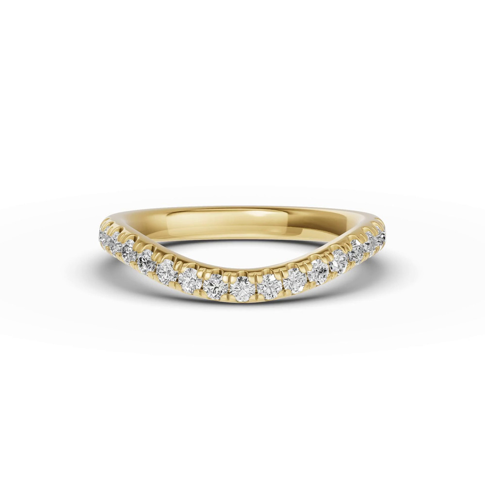 360 degree view of Classic Contoured Pavé Band (0.44 ct. tw.)