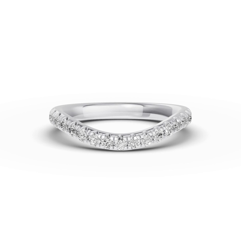 360 degree view of Classic Contoured Pavé Band (0.44 ct. tw.)