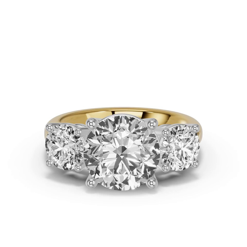 360 degree view of Classic Three-Stone Lab Engagement Ring (2 ct. tw.)