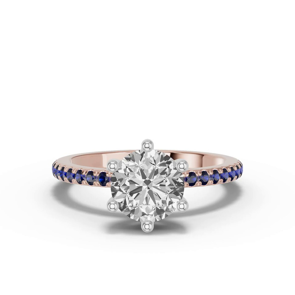 360 degree view of Chroma Blue Sapphire Engagement Ring