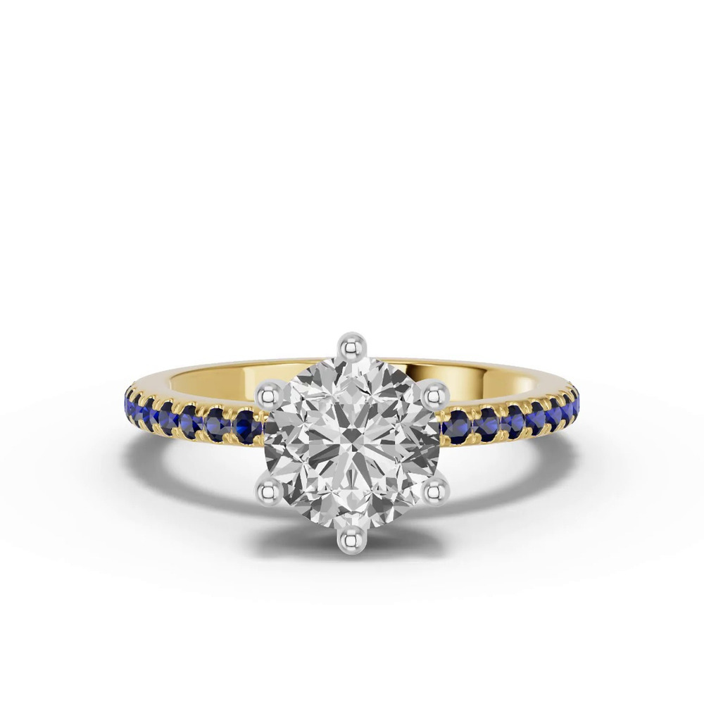 360 degree view of Chroma Blue Sapphire Engagement Ring
