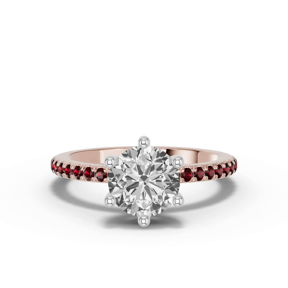 360 degree view of Chroma Garnet Engagement Ring