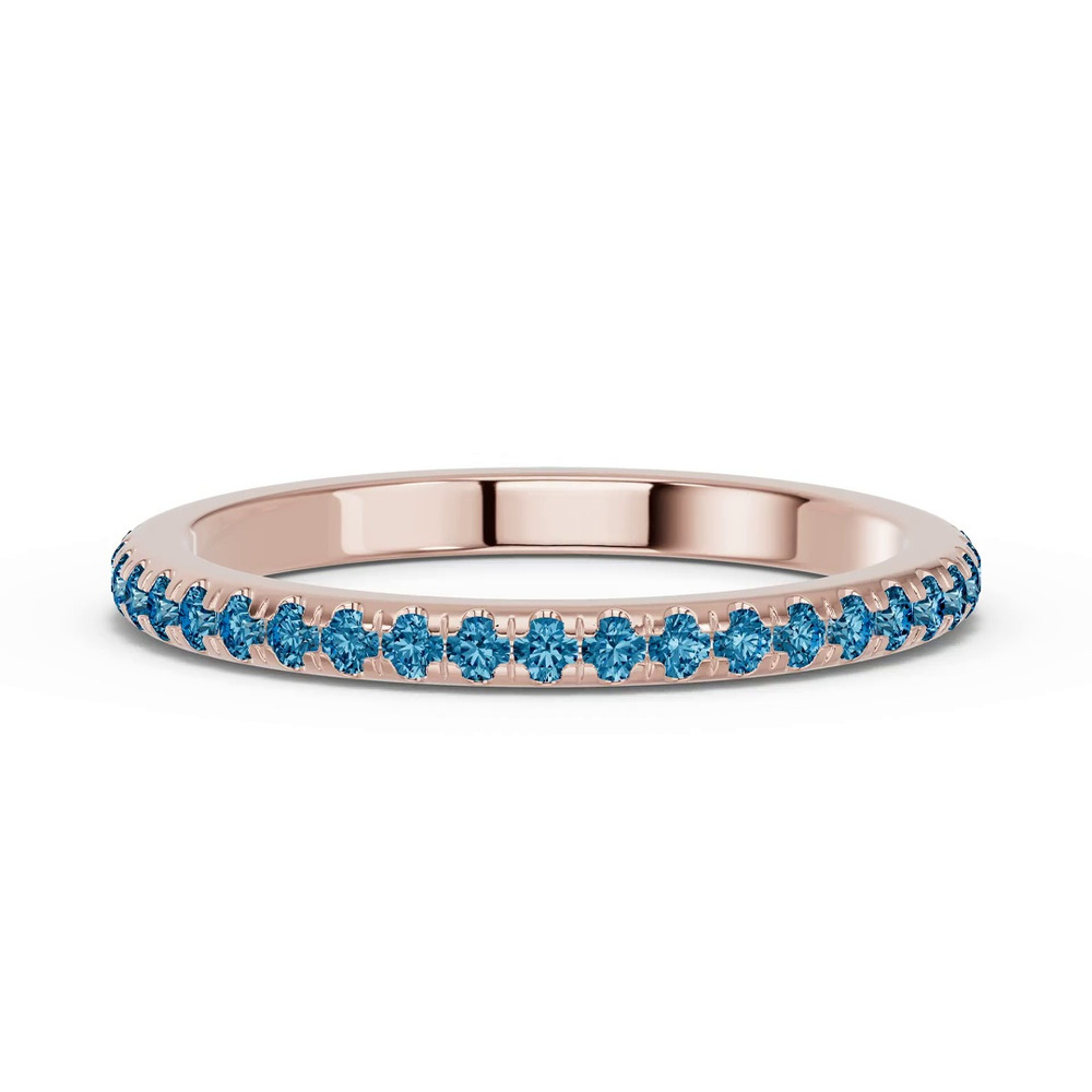 360 degree view of Chroma London Blue Topaz Band