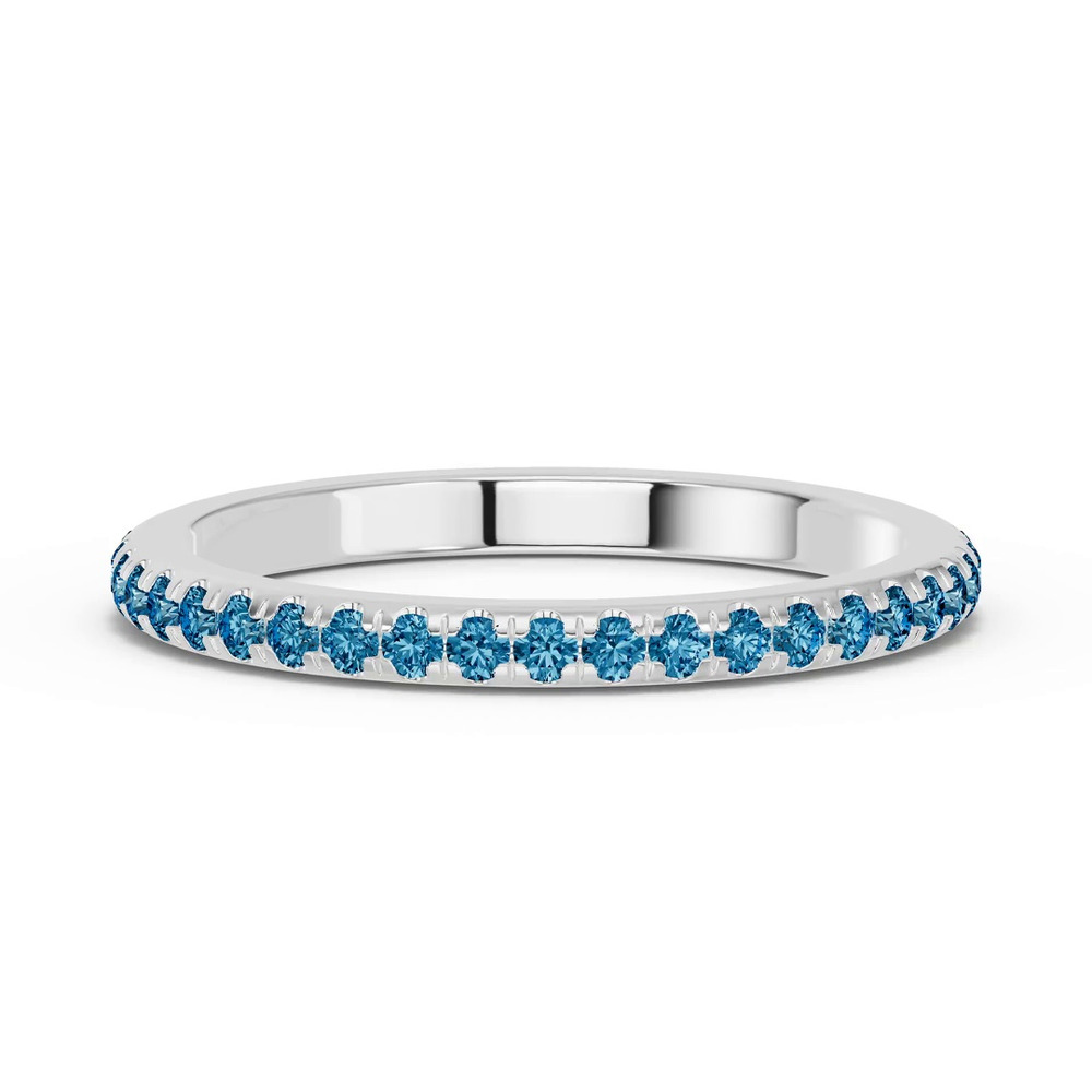 360 degree view of Chroma London Blue Topaz Band