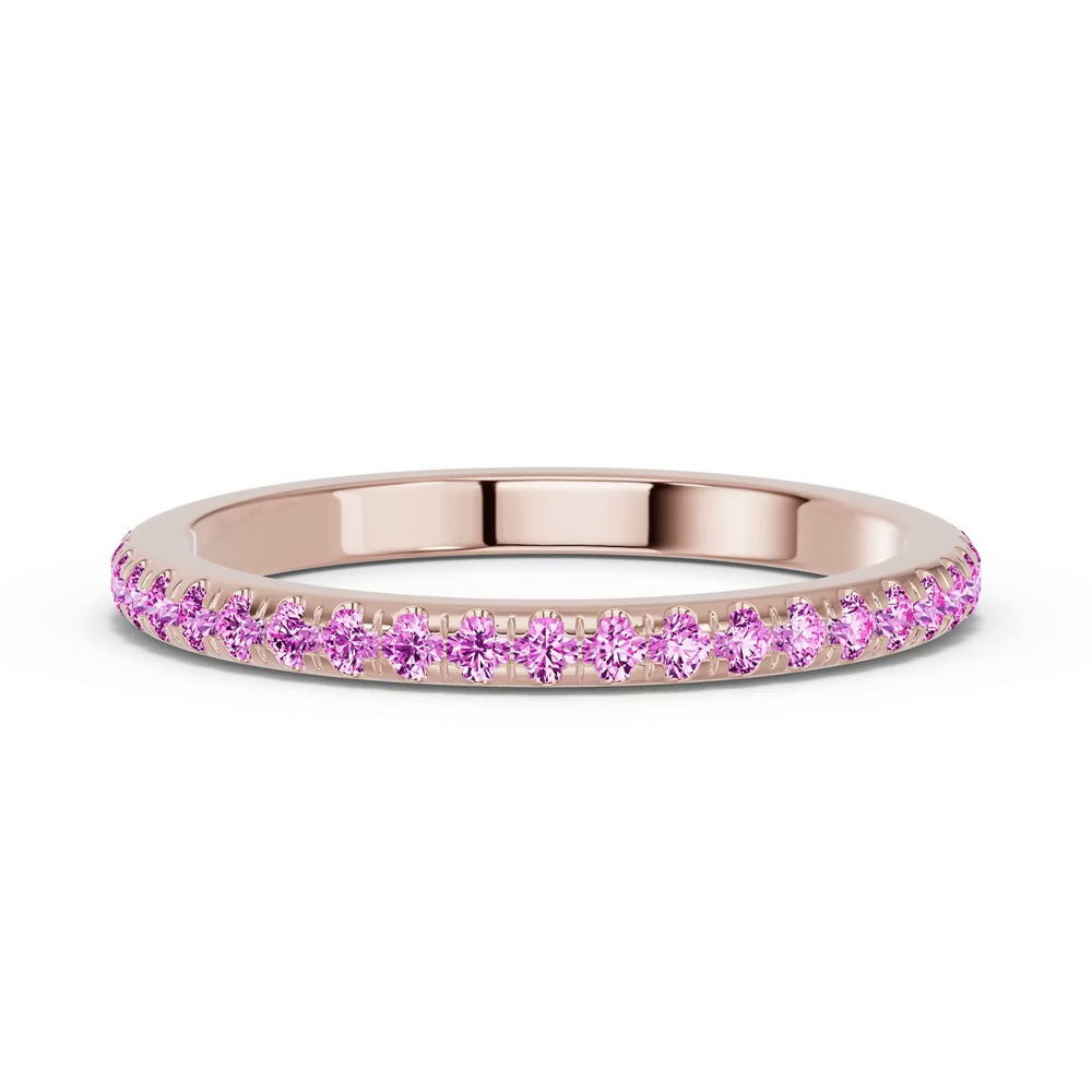 360 degree view of Chroma Pink Sapphire Band