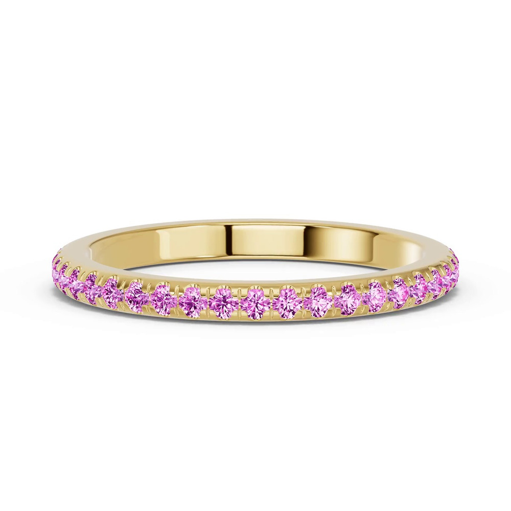 360 degree view of Chroma Pink Sapphire Band