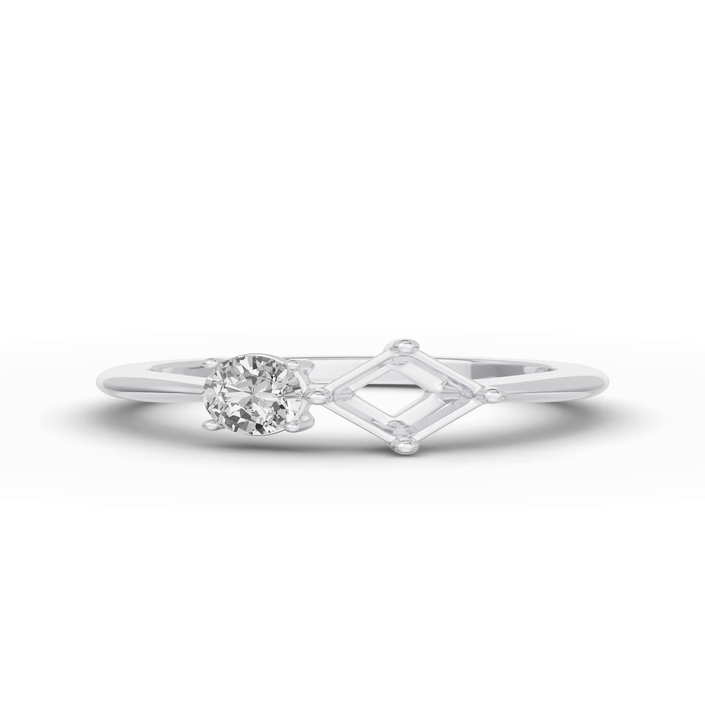 360 degree view of Toi Et Moi Double Oval & Asscher Lab Diamond Ring (Starting at 1.50 ct. tw.)