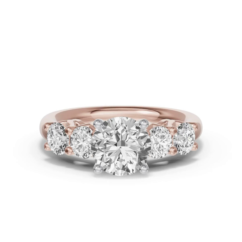 360 degree view of Unity Prong 5-Stone Engagement Ring