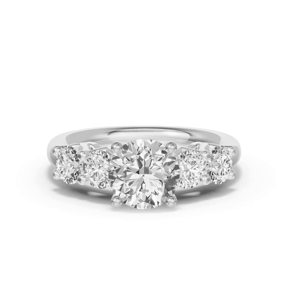 360 degree view of Unity Prong 5-Stone Engagement Ring