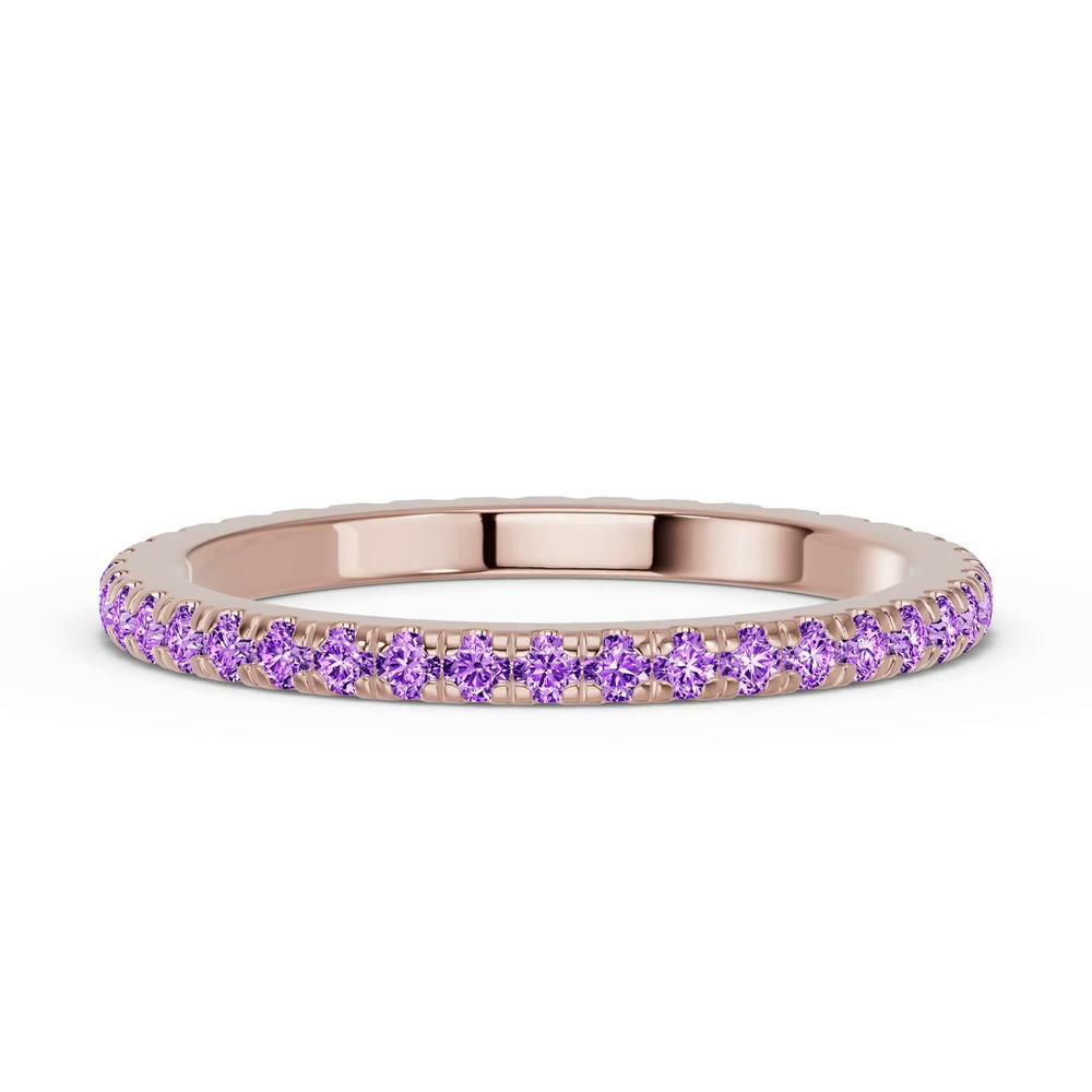 360 degree view of Chroma Amethyst Eternity Band