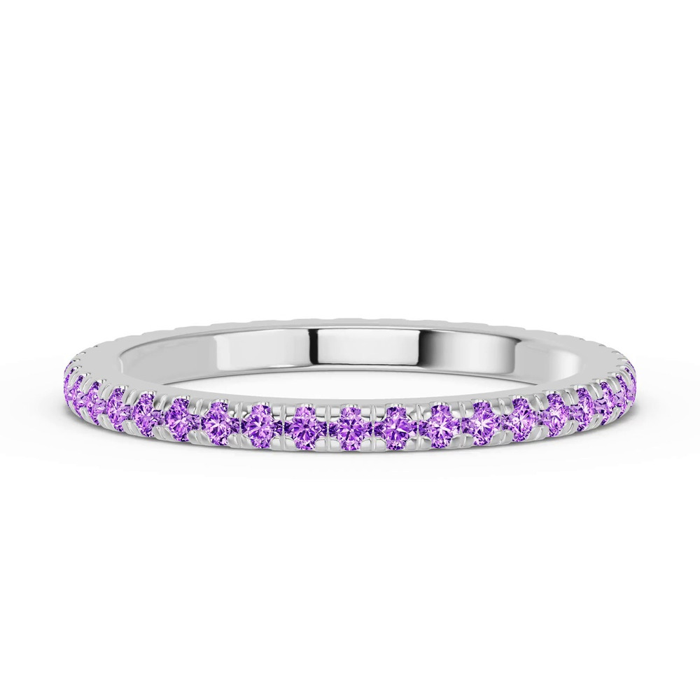 360 degree view of Chroma Amethyst Eternity Band