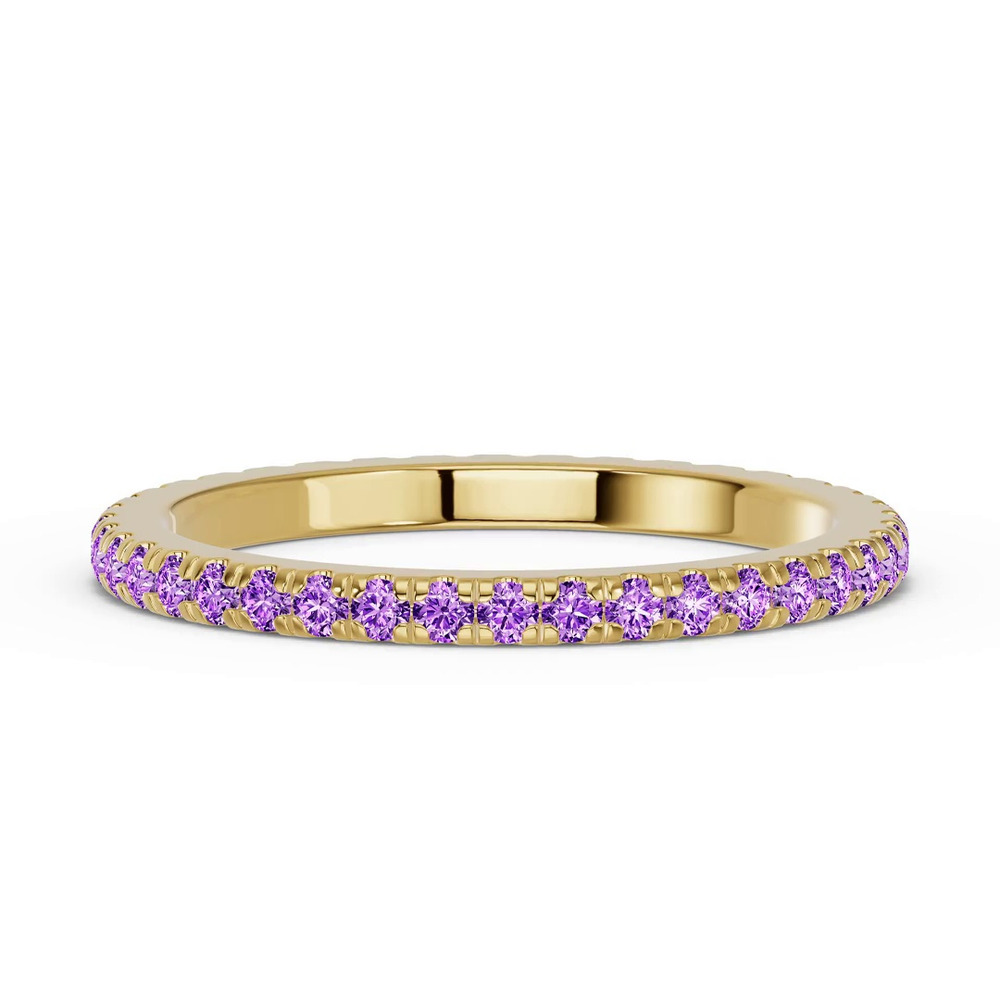 360 degree view of Chroma Amethyst Eternity Band