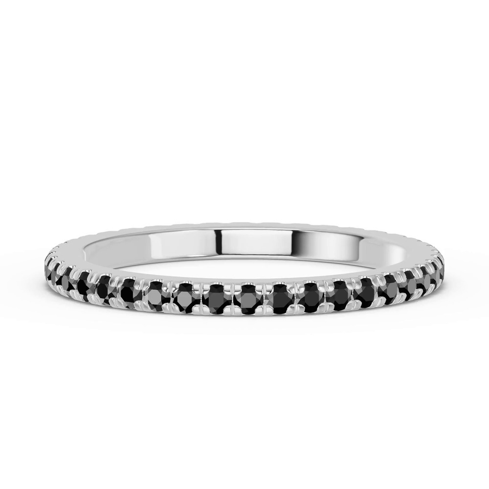 360 degree view of Chroma Black Diamond Eternity Band