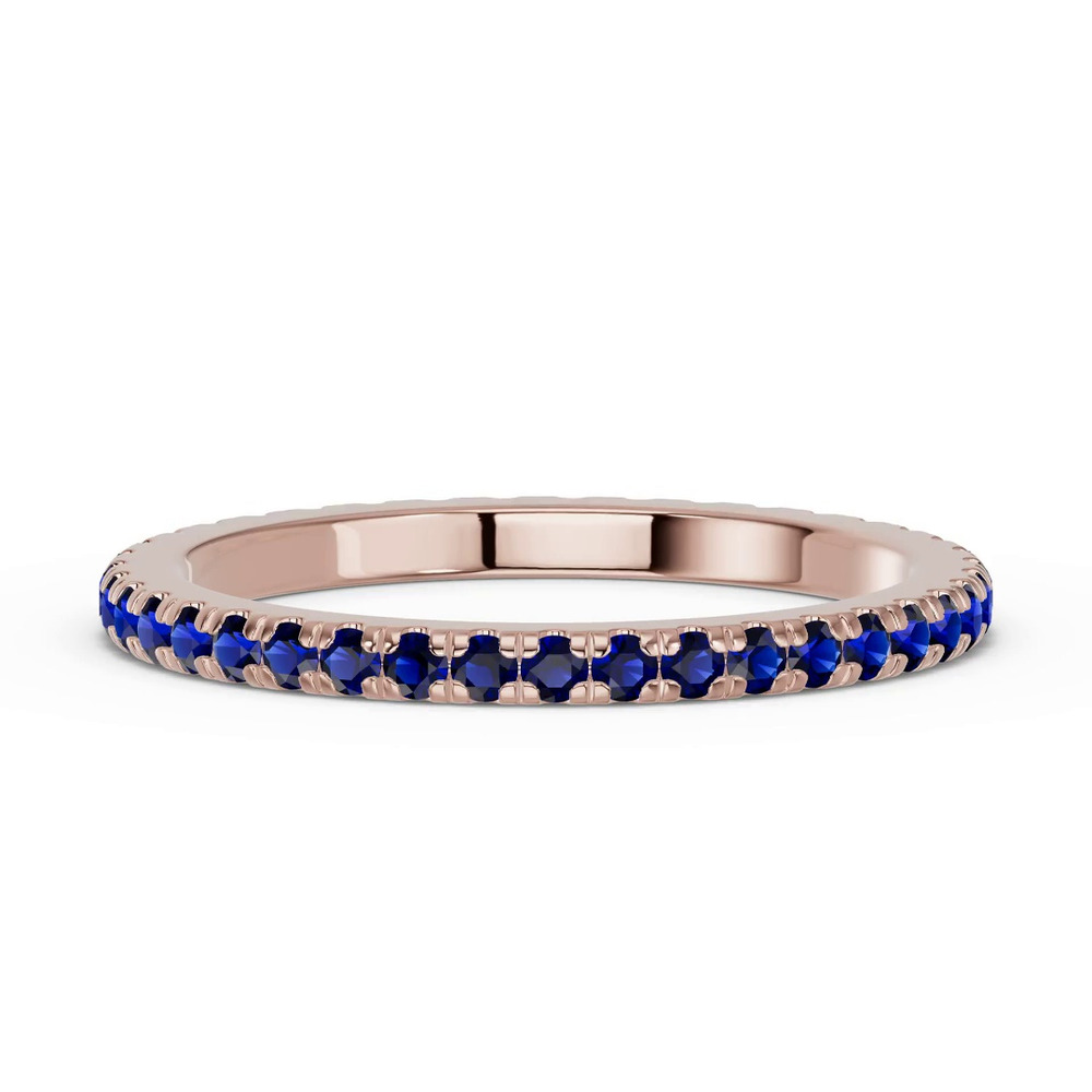 360 degree view of Chroma Sapphire Eternity Band