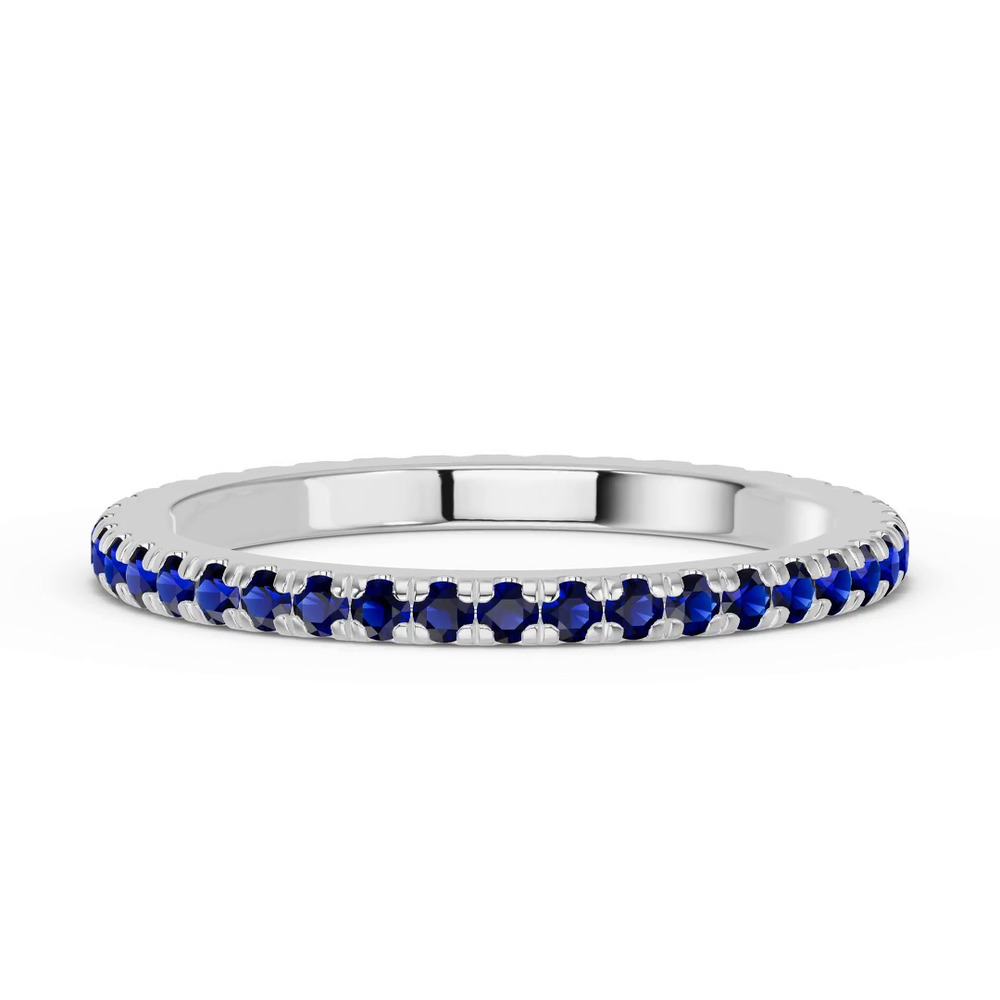 360 degree view of Chroma Sapphire Eternity Band