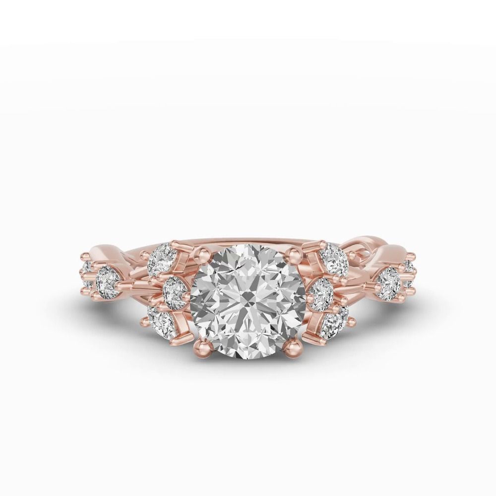 360 degree view of Botanical Twist Engagement Ring