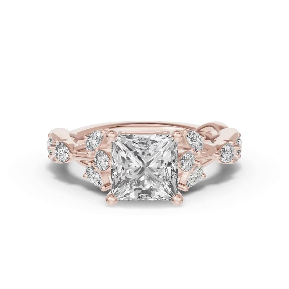 360 degree view of Botanical Twist Engagement Ring