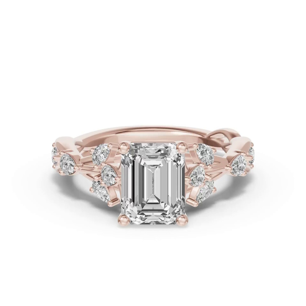 360 degree view of Botanical Twist Engagement Ring