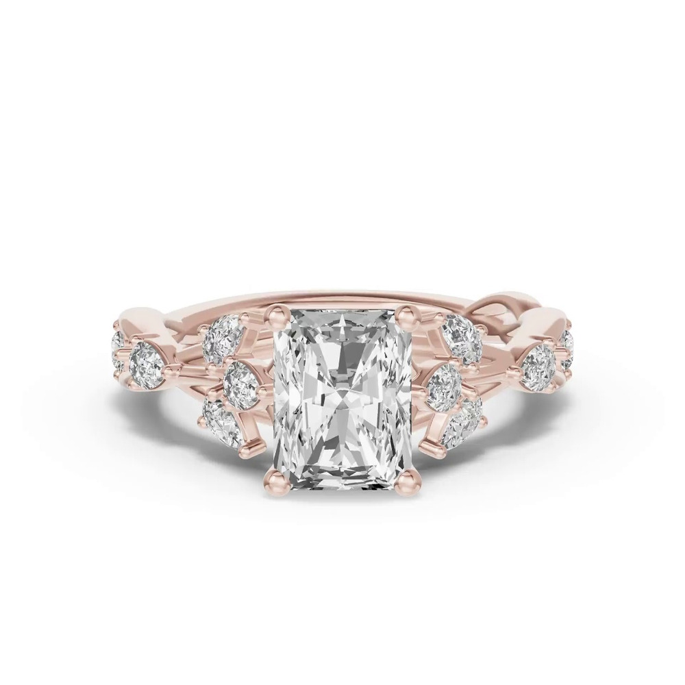360 degree view of Botanical Twist Engagement Ring