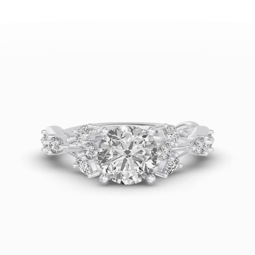 360 degree view of Botanical Twist Engagement Ring
