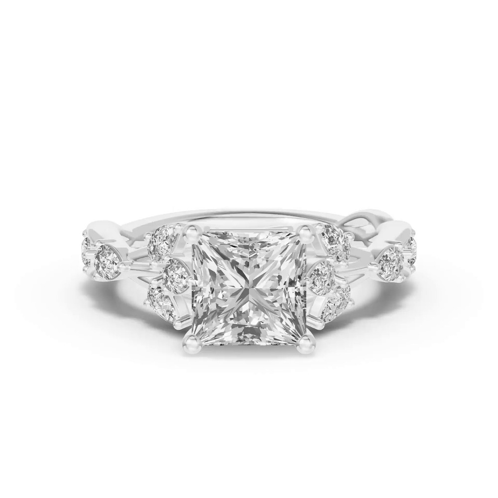 360 degree view of Botanical Twist Engagement Ring