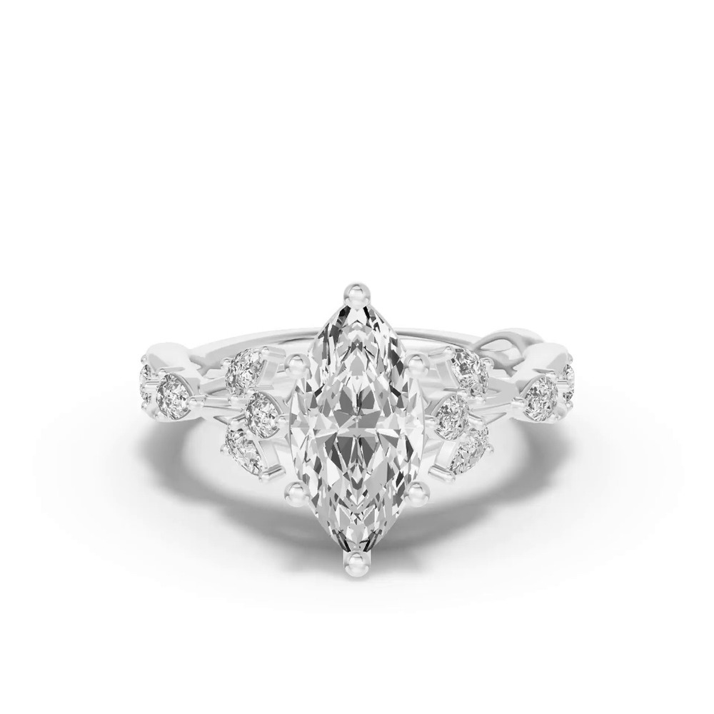 360 degree view of Botanical Twist Engagement Ring