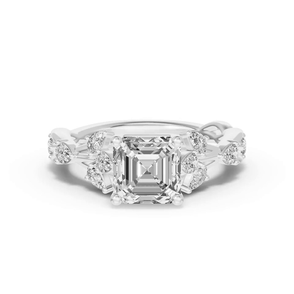 360 degree view of Botanical Twist Engagement Ring