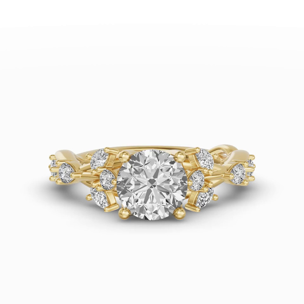 360 degree view of Botanical Twist Engagement Ring