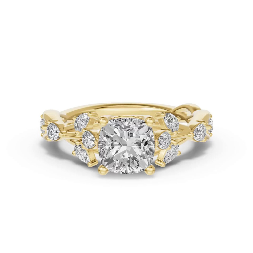 360 degree view of Botanical Twist Engagement Ring