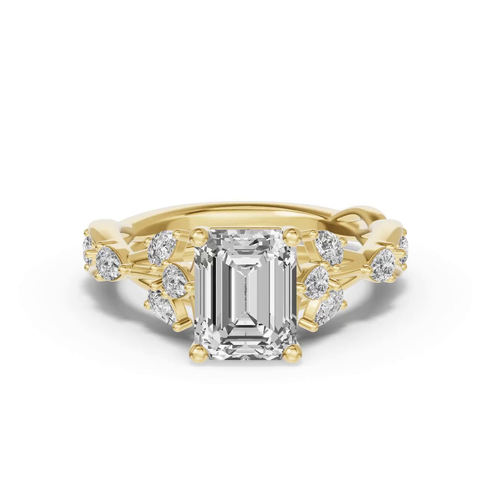 360 degree view of Botanical Twist Engagement Ring